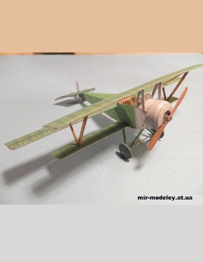 №11846 - Истребитель Nieuport Triplan (Criquet) из бумаги