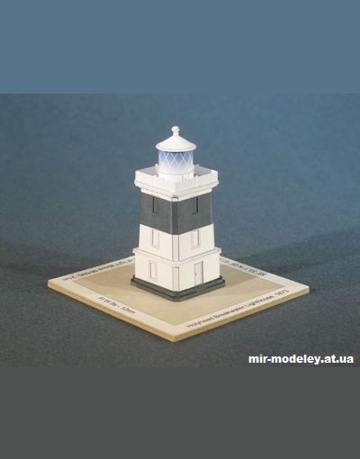 №12058 - Маяк Holyhead Breakwater Lighthouse (1873) из бумаги