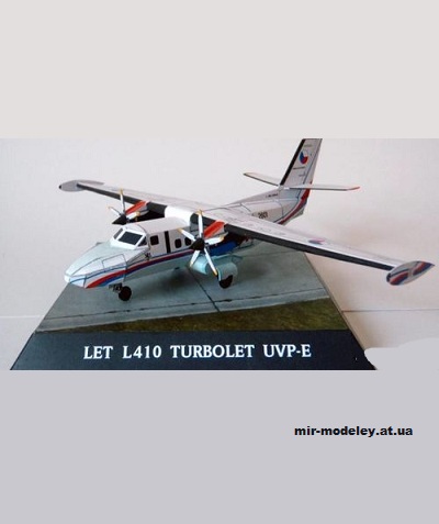 №13133 - Let 410 Turbolet UVP-E (PR Models) из бумаги