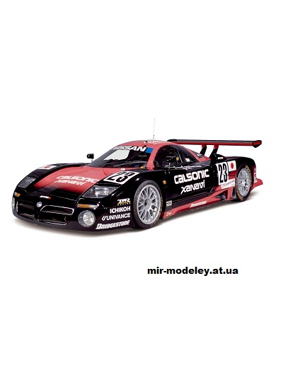 №13294 - Nissan R390GT1 из бумаги