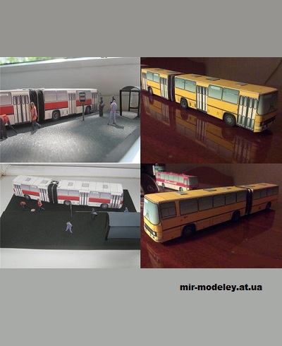 №14004 - Икарус 280 / Ikarus 280 (Petr Kudrej PK022) из бумаги