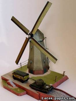№1448 - Diorama Holland 1944 [Bestpapermodels]