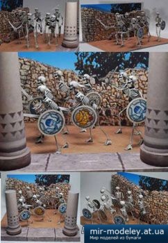 №1482 - The Adventures Of Sinbad - Seven Skeleton Warriors Diorama [UHU 02]