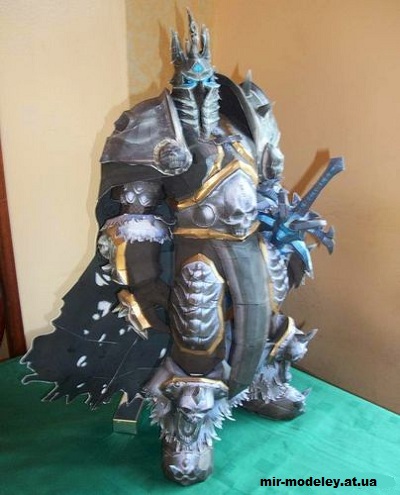 №14942 - Король Лич / Lich King (World of Warcraft) из бумаги