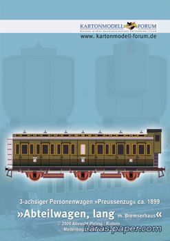 №1502 - Abteilwagen, lang [Kartonmodell Forum]
