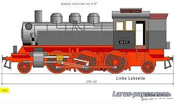 №1605 - Lokomotive zum Guterzug [Kartonmodell Forum]