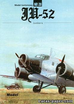 №1822 - Junkers Ju-52 [Model Card 028]
