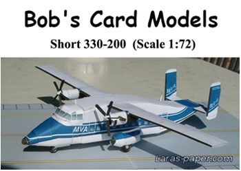 №1873 - Short 330-200 [Bob's Card Models]