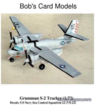 №1897 - Grumman S-2 Tracker [Bob's Card Models]