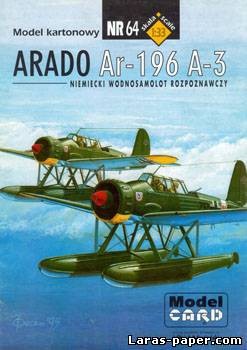 №2166 - Arado Ar-196 A-3 [Model Card 064]