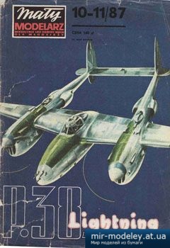 №2461 - Samolot Lockheed Lightning [Maly Modelarz 1987-10-11]