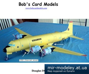№2494 - Douglas DC-6B Water Bomber [Bob's Card Models]