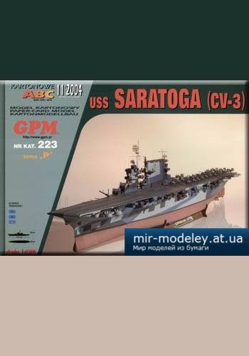 №3252 - Aircraft Carrier USS Saratoga (CV-3) [GPM 223]