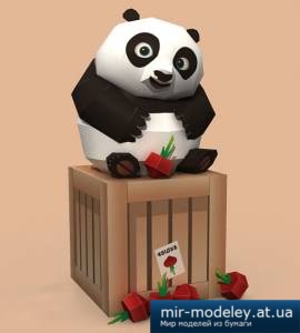 №4202 - Маленькая панда / Baby Po (Кунг-фу Панда 2) [Paper-replika]
