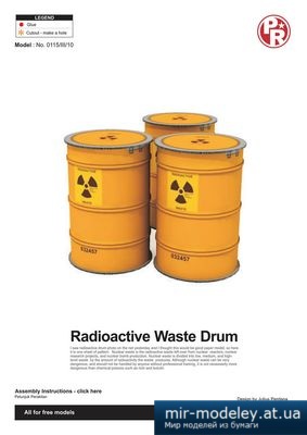 №4276 - Nuclear Waste Drum (Paper-Replika)