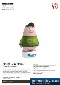№4232 - Scott Squibbles (Monster University) [Paper-replika]