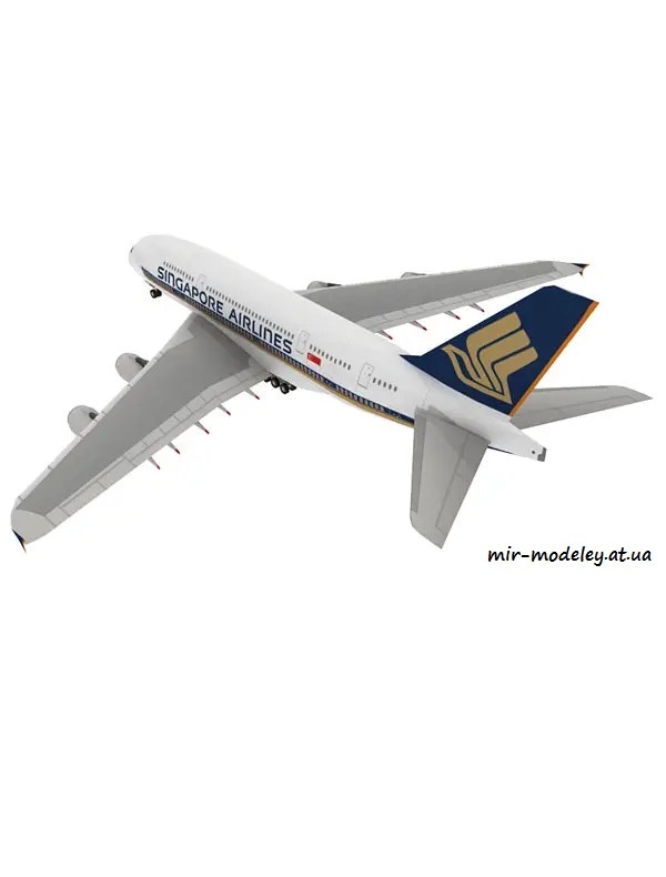 №4375 - Airbus A380 Singapore Airlines (Paper-Replika)
