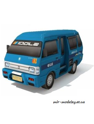 №4343 - Suzuki Carry / Angkot (Paper-replika)