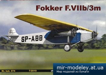 №4529 - Fokker F.VIIb/3m [Orlik 074]