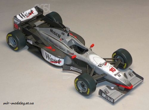 №6030 - McLaren MP4/12 - Mikka Häkkinen & David Coulthard - Australian GP 1997 (Бумажное моделирование 108) из бумаги