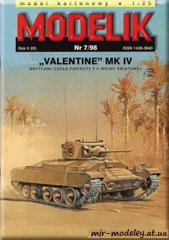 №665 - Valentine Mk IV [Modelik 1998-07]