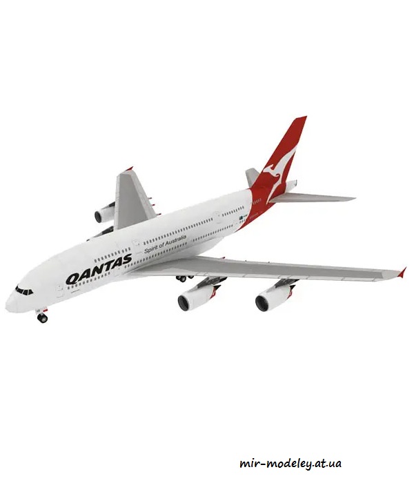 №6357 - Airbus A380 Qantas Airways (Paper-Replika)