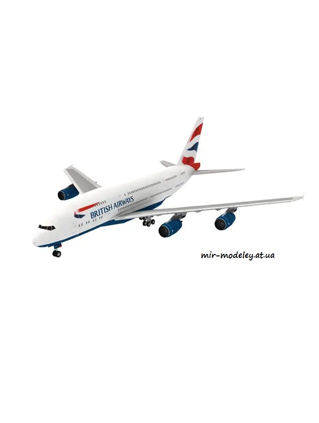 №6369 - Airbus A380 British Airways (Paper-Replika)
