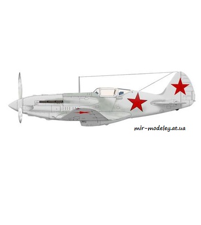 №6322 - МиГ-3 зимняя окраска из бумаги