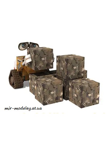 №4235 - WALL E Trash Cubes (Paper-Replika)