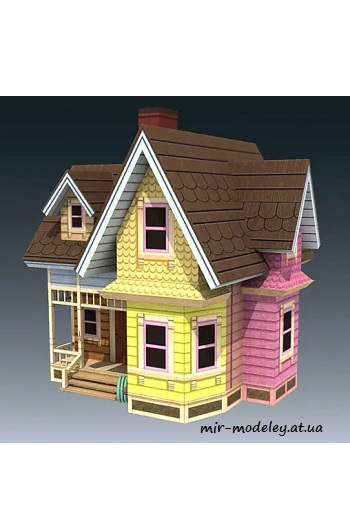 №4442 - Carl's Flying House (UP Movie) (Paper-Replika)