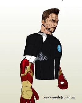 №6383 - Tony Stark Paper Figurine Part 1-4 [Paper-Replika]