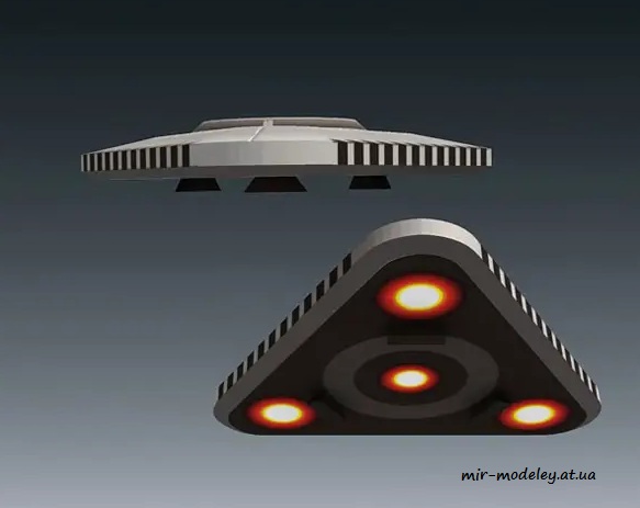 №2529 - TR-3B The Black Triangle (UFO) (Paper-Replika)