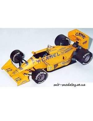 №7340 - Lotus 99T Honda (ABC 1988-16) из бумаги
