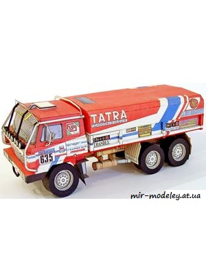 №6665 - Tatra 815 VE Dakar 1986 (ABC 10/1986) из бумаги