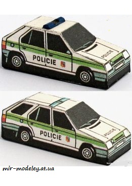 №7453 - Policejni Vozy [ABC 1992-02] из бумаги
