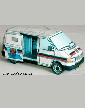 №7521 - Volkswagen Wendler Security Car [ABC 17/1993] из бумаги