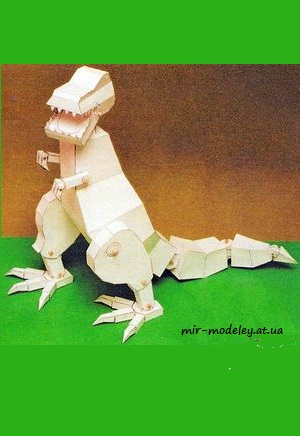 №7579 - Тираннозавр / Tyranosaurus [ABC 19/1995] из бумаги