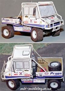 №7598 - Praga Truck-Trial (ABC 12/96 ) из бумаги