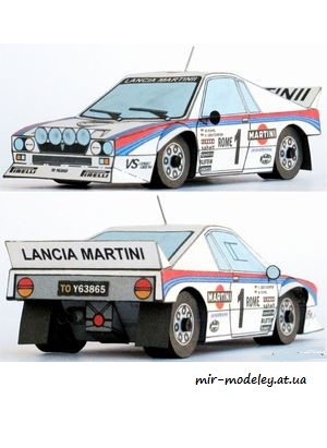 №7664 - Lancia 037 Rallye [ABC 1998-07] из бумаги
