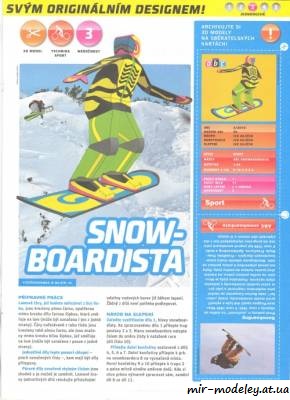 №8035 - Snowboardista (ABC 3/2010) из бумаги