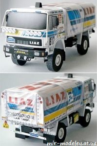 №7990 - Liaz 111.154 D Dakar 1988 (ABC 5/2008) из бумаги