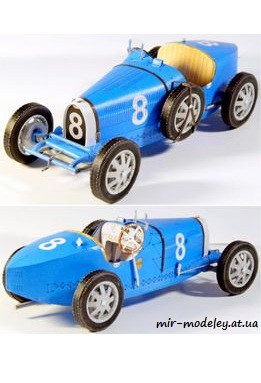 №7981 - Bugatti 35 B [ABC 2007-23] из бумаги