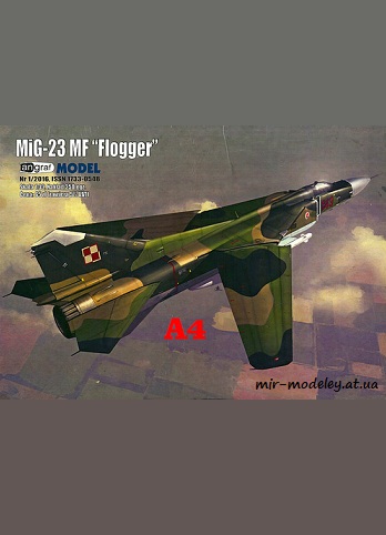 №8424 - МиГ-23МФ / MiG-23MF Flogger (Angraf Model 1/2016)