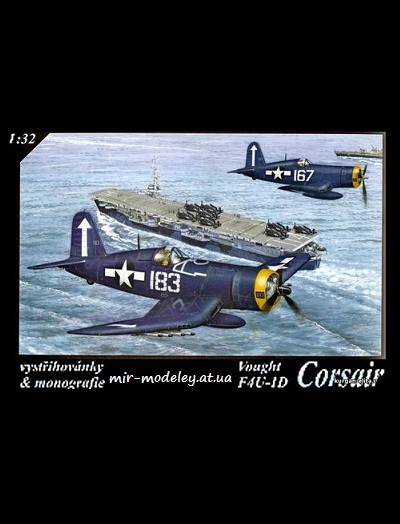 №8977 - Vought F4U-1D Corsair (Parodia) из бумаги