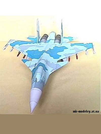 №9296 - Су-35 / Su-35 Flanker (P.Model / Canon) из бумаги