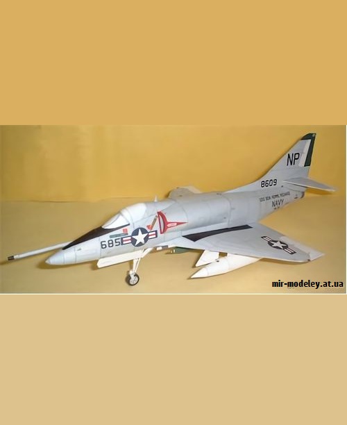 №9281 - Douglas A-4C Skyhawk (P.Model / Canon) из бумаги