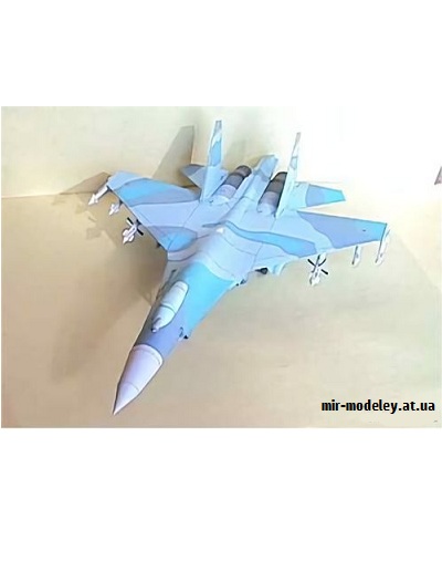 №9295 - Су-27 / Su-27 Flanker (P.Model / Canon) из бумаги