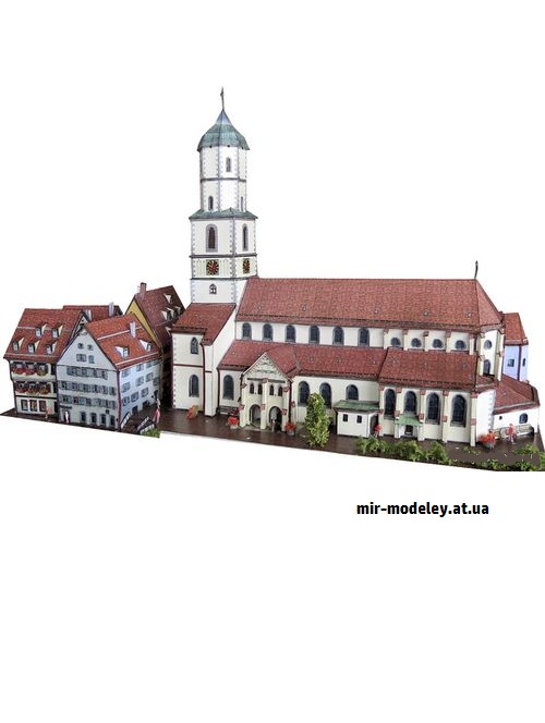 №9270 - Marktplatz-Areal Biberach / Riss (Dieter Welz / Ausschneide Bogen 39) из бумаги