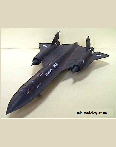 №9294 - SR-71 (P.Model / Canon) из бумаги