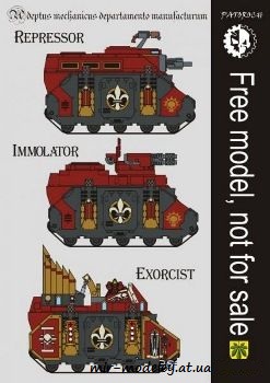 №954 - Repressor, Immolator and Exorcist [Warhammer 40K]